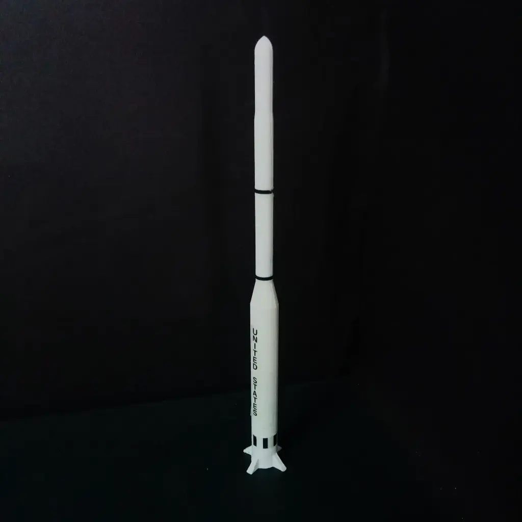 Scout Rocket Model 1:144 Scale – NASA's Vintage Solid-Fuel Launch Vehicle